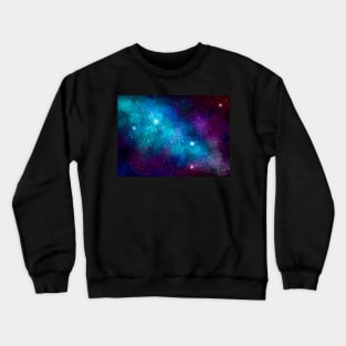 Cyan Galaxy Crewneck Sweatshirt